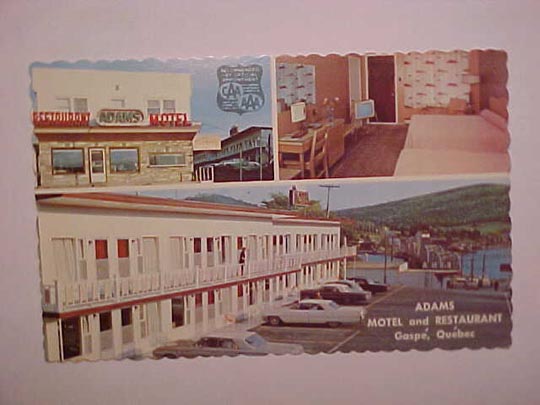 adams motel,gaspe,quebec