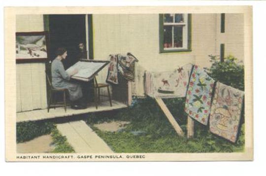 1930-1944, craftswoman,gaspe peninsula, quebec