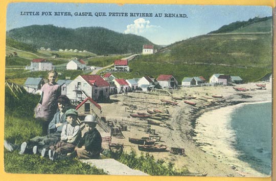 1912 - little fox river, gaspe, quebec